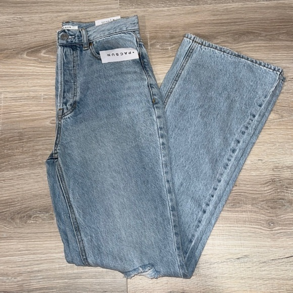 Pacsun light washed boot cut jeans ripped